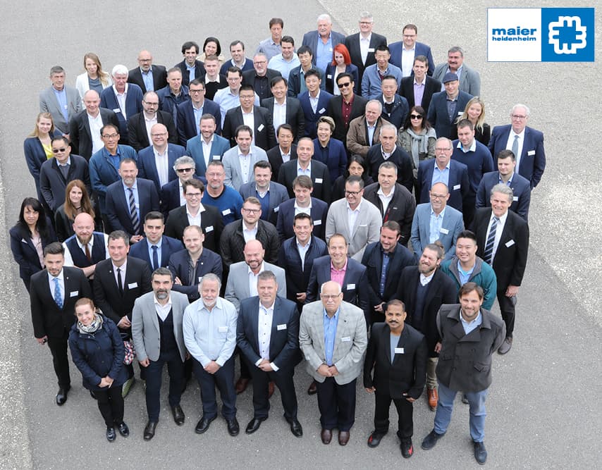 Participants of the International Sales Meeting 2019 of Christian Maier GmbH & Co. KG in Heidenheim.